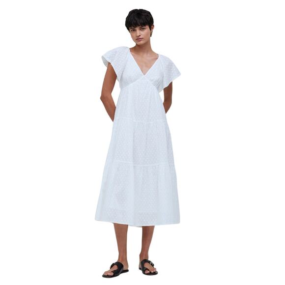 Madewell White Midi Dress - Picture 1 of 10